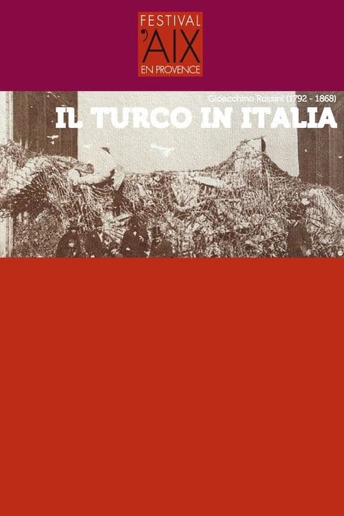 Poster for Il Turco in Italia - Festival d'Aix-en-Provence