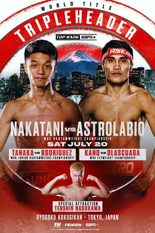 Poster for Junto Nakatani vs. Vincent Astrolabio
