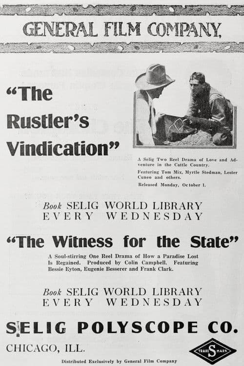 Poster for The Rustler's Vindication