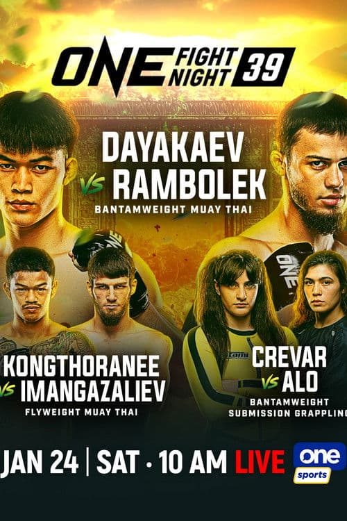Poster for ONE Fight Night 39: Rambolek vs. Dayakaev