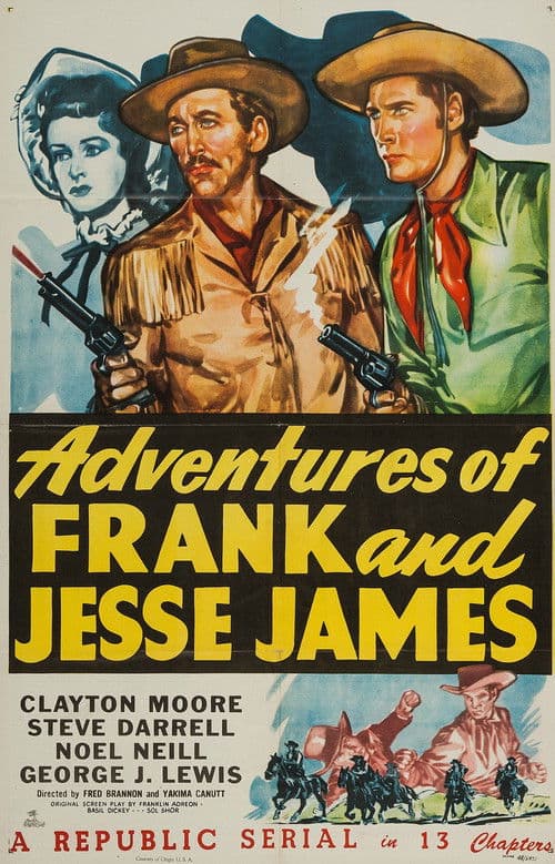 Poster for Adventures of Frank and Jesse James