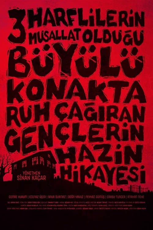 Poster for Üç Harflilerin Musallat Olduğu Büyülü Konakta Ruh Çağıran Gençlerin Hazin Hikayesi