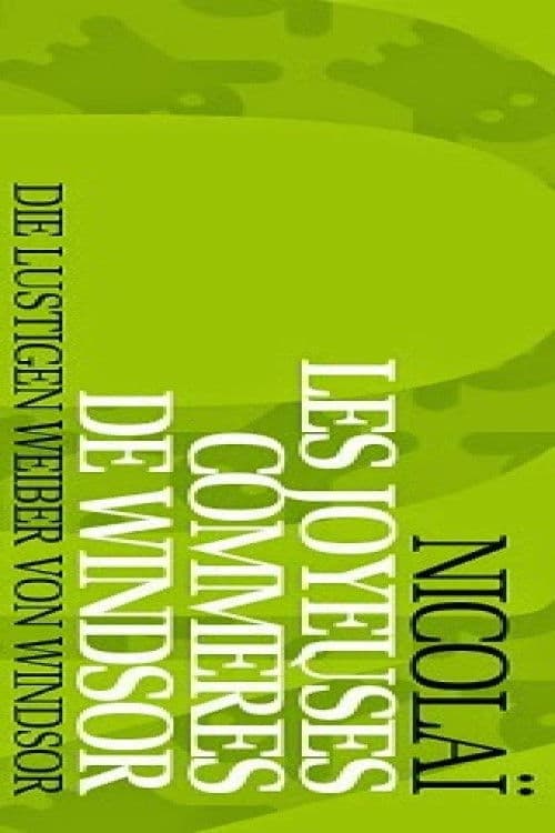 Poster for The Merry Wives of Windsor - Opéra Royal de Wallonie