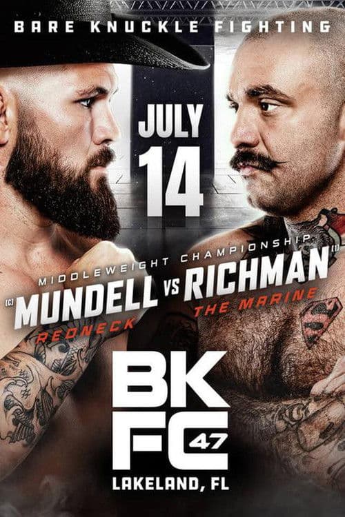 Poster for BKFC 47: Mundell vs. Richman