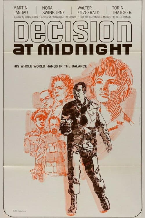 Poster for Decision at Midnight