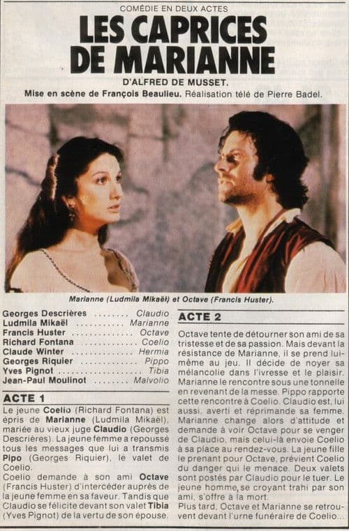 Poster for Les Caprices de Marianne