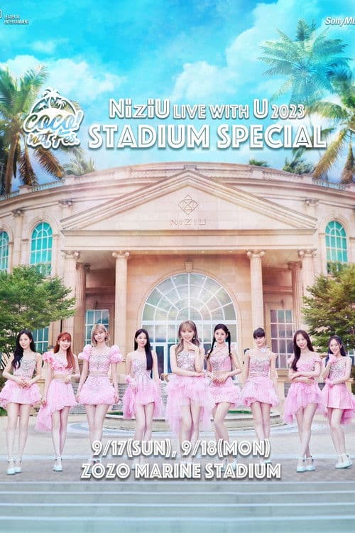 Poster for NiziU Live with U 2023 "COCO! nut Fes." -Stadium Special- in ZOZO Marine Stadium