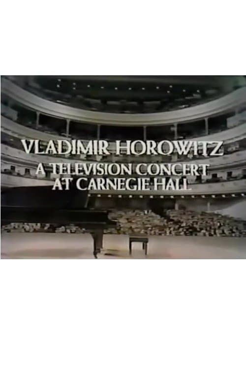 Poster for Vladimir Horowitz: A Television Concert at Carnegie Hall