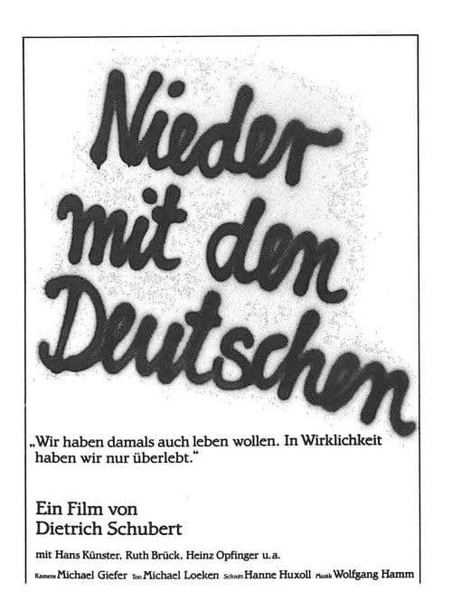 Poster for Nieder mit den Deutschen
