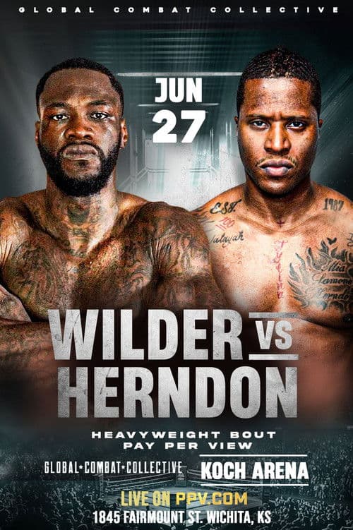 Poster for Deontay Wilder vs. Tyrrell Herndon