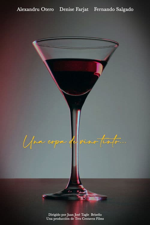 Poster for A glass of red wine...