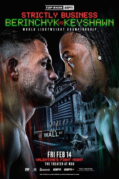 Poster for Denys Berinchyk vs. Keyshawn Davis