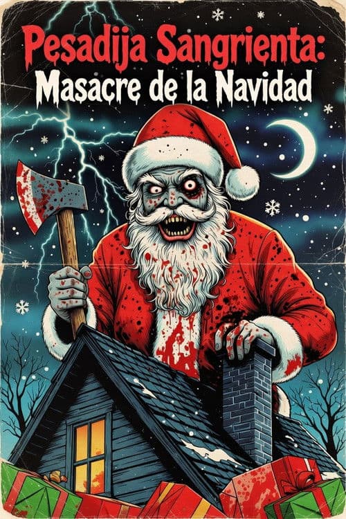 Poster for Bloody Nightmare: Christmas massacre