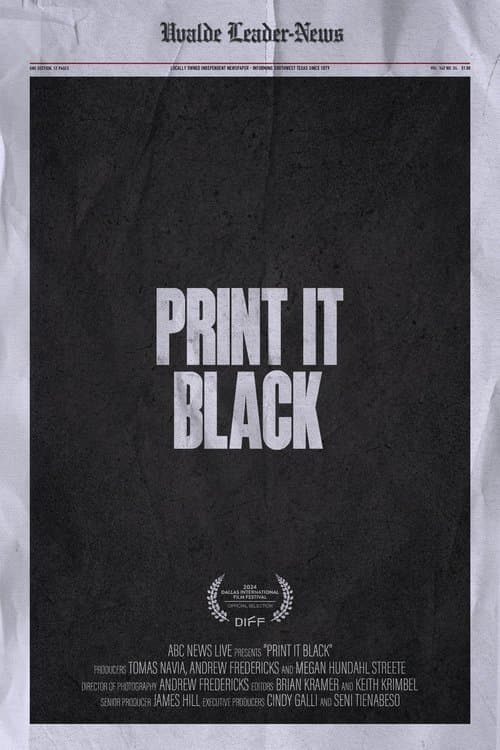 Poster for Print It Black