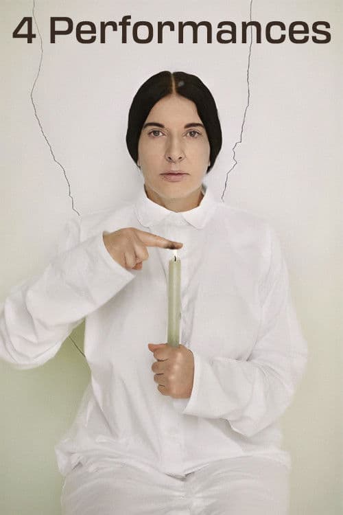 Poster for 4 Performances by Marina Abramovic 1975-1976
