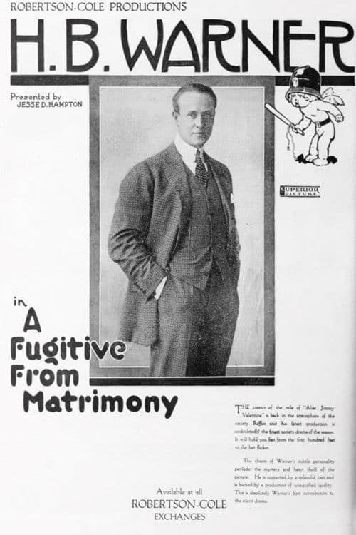 Poster for A Fugitive from Matrimony