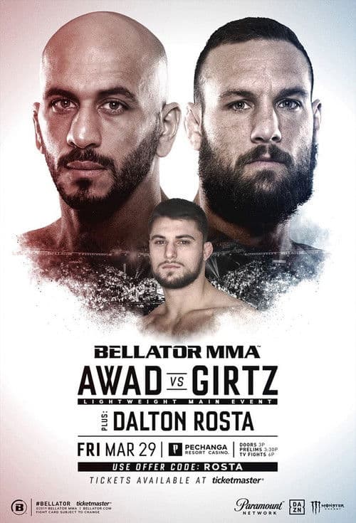 Poster for Bellator 219: Awad vs. Girtz