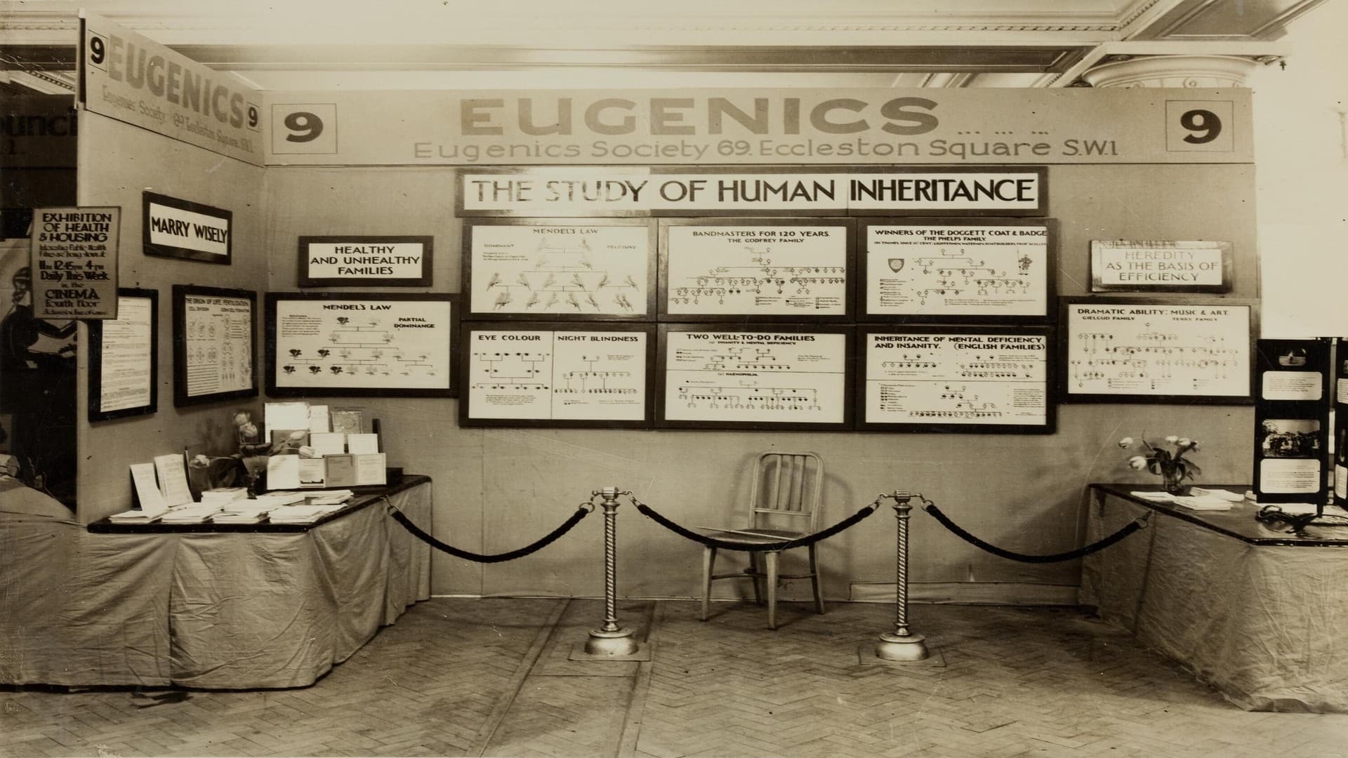 Poster backdrop for Global Eugenics: Using Medicine to Kill
