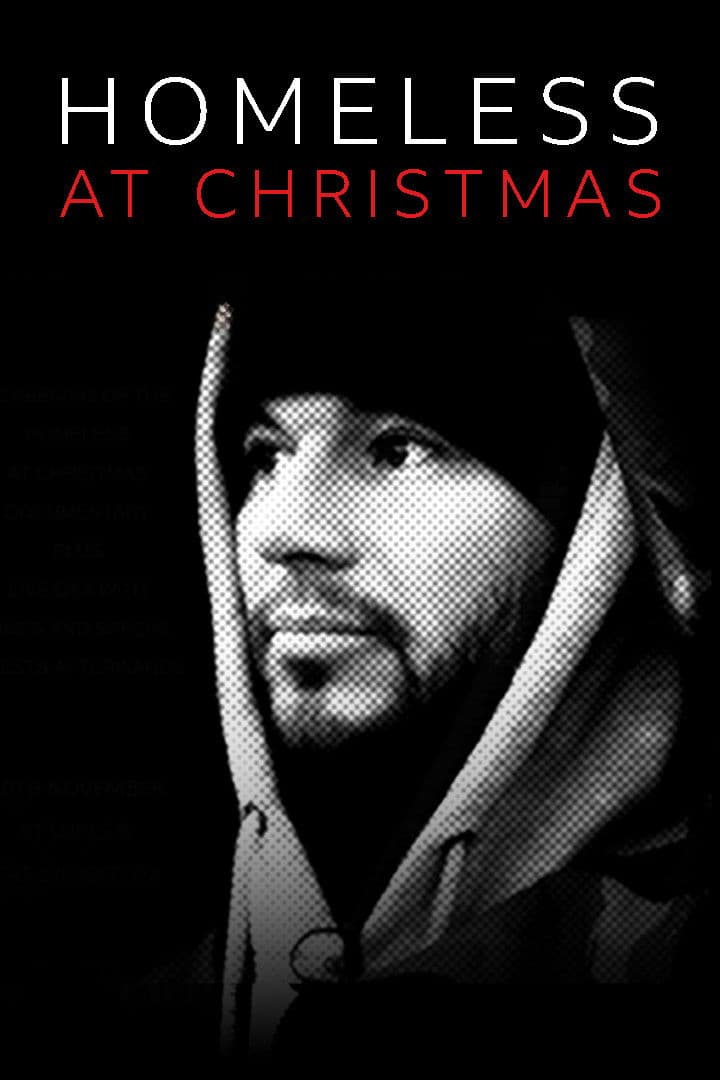 Poster backdrop for Homeless at Christmas