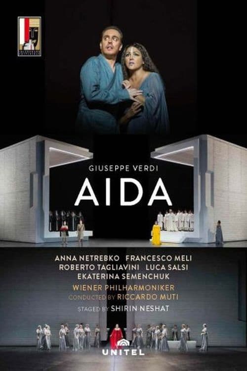 Poster backdrop for Aida - Verdi - Salzburg Festival