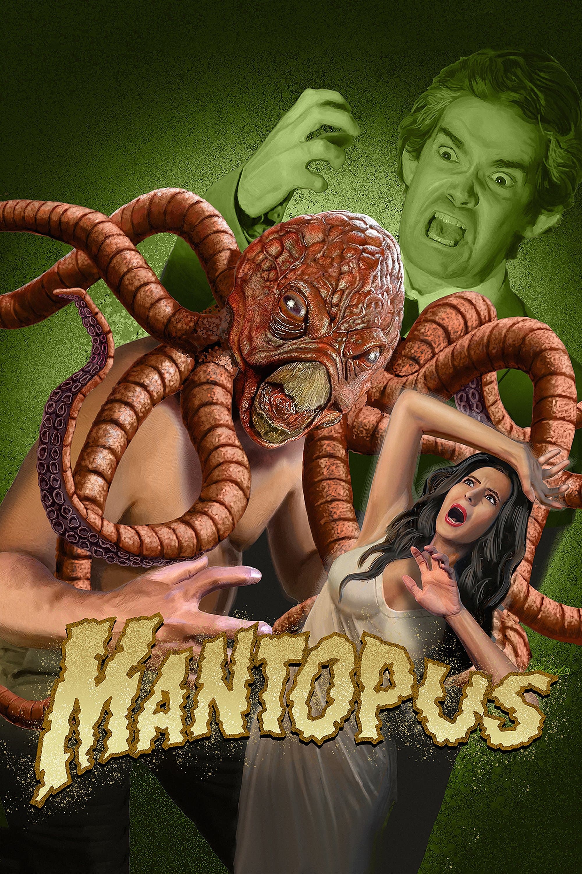 Poster backdrop for Mantopus!