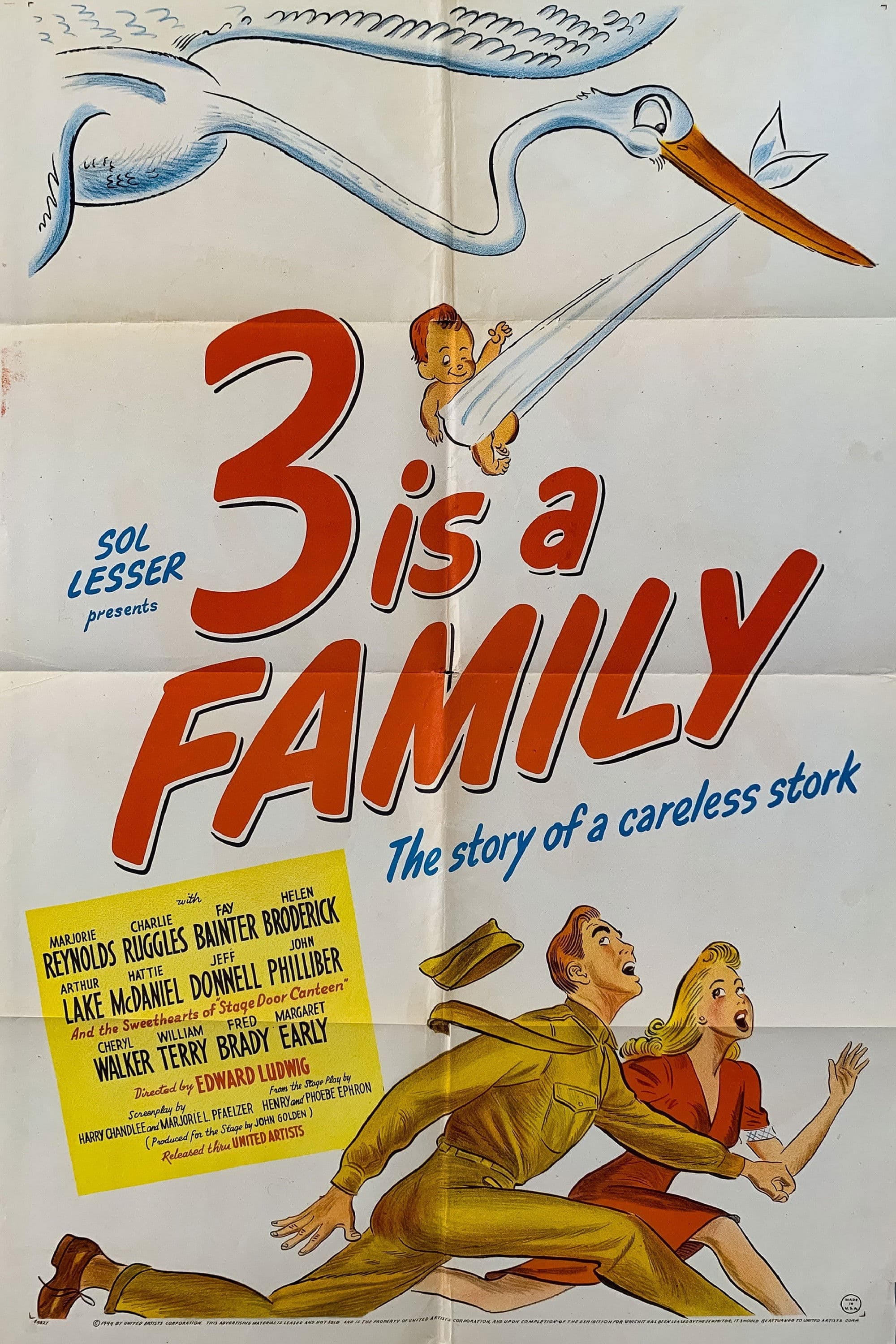 Poster backdrop for 3 Is a Family