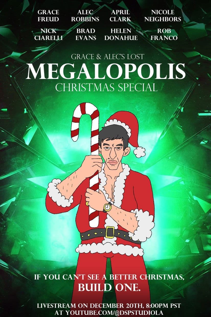 Poster backdrop for The Megalopolis Christmas Special