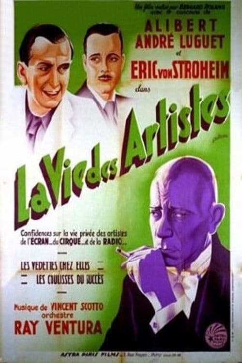 Poster backdrop for La Vie des artistes