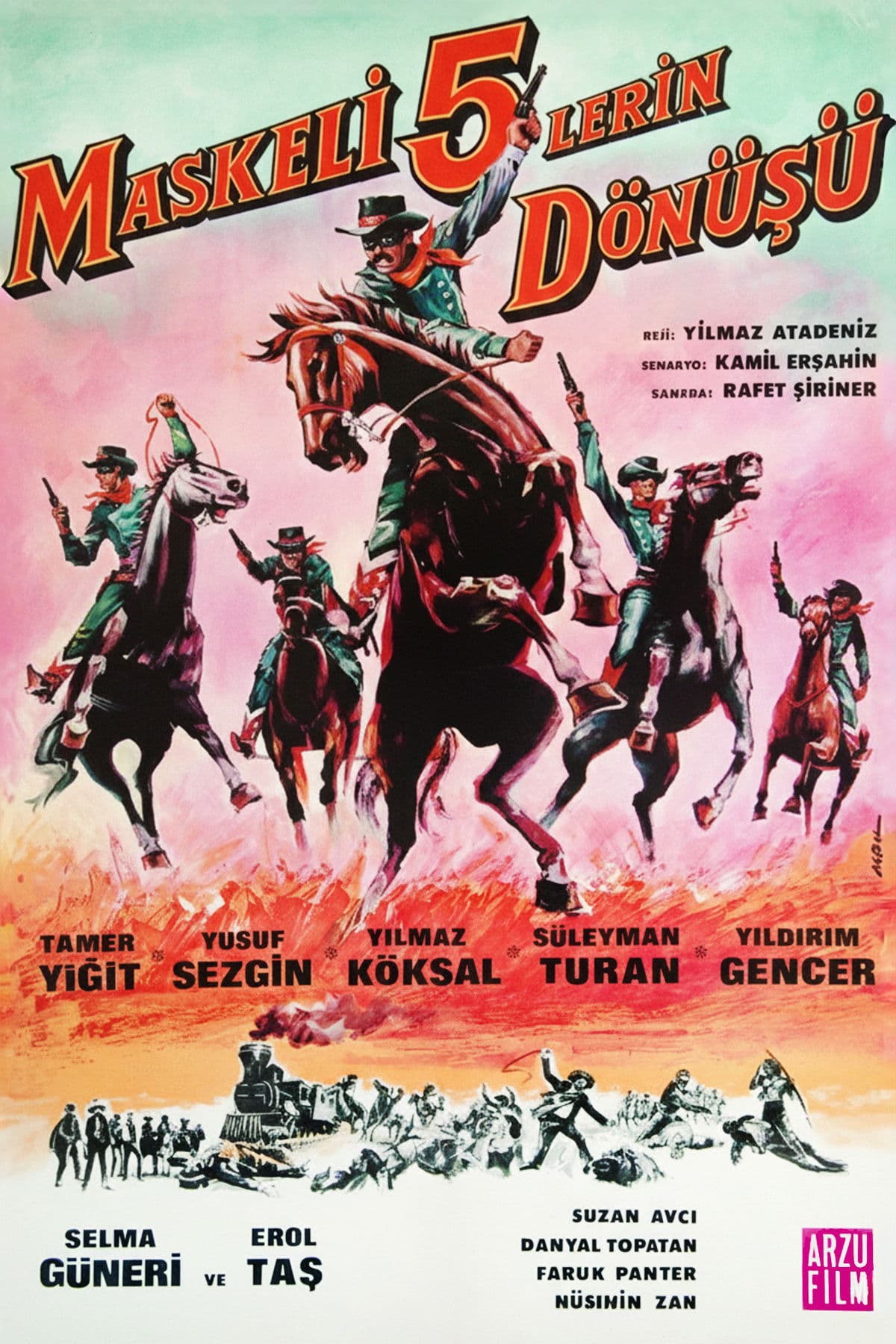 Poster backdrop for Maskeli Beşlerin Dönüşü