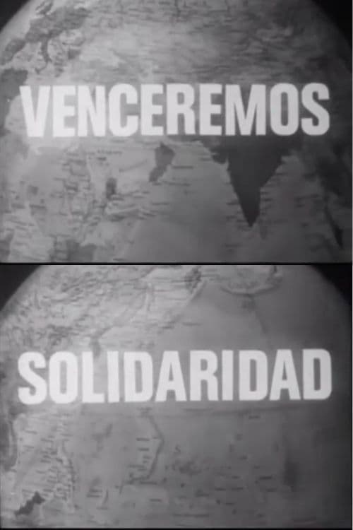 Poster backdrop for Venceremos, solidaridad