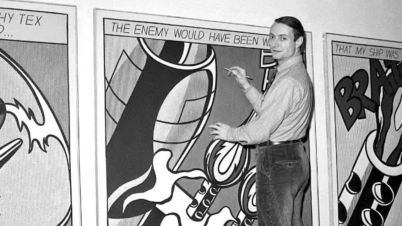 Poster backdrop for Roy Lichtenstein