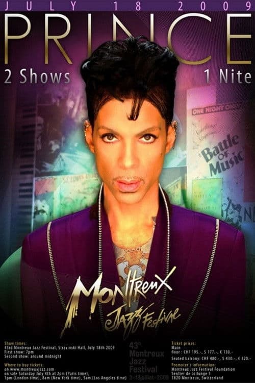 Poster backdrop for Prince - Montreux Jazz Festival (Late Show)