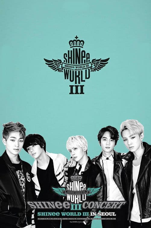 Poster backdrop for SHINee CONCERT "SHINee WORLD III"