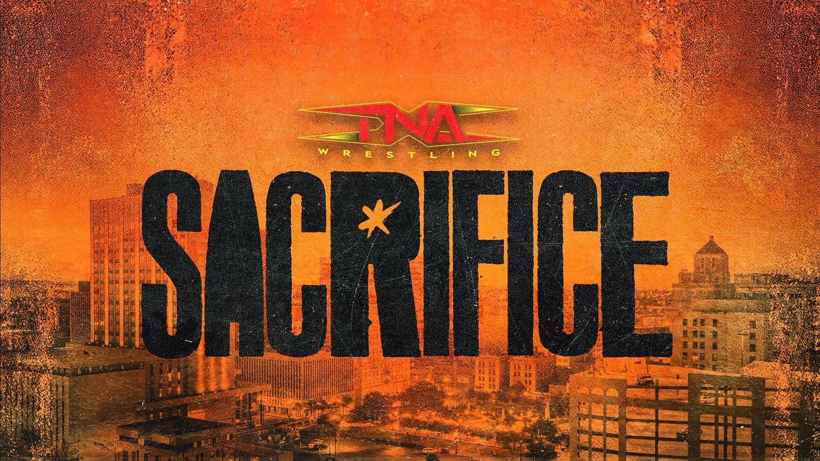 Poster backdrop for TNA Sacrifice 2025