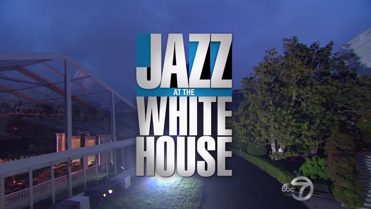 Poster backdrop for Jazz at the White House