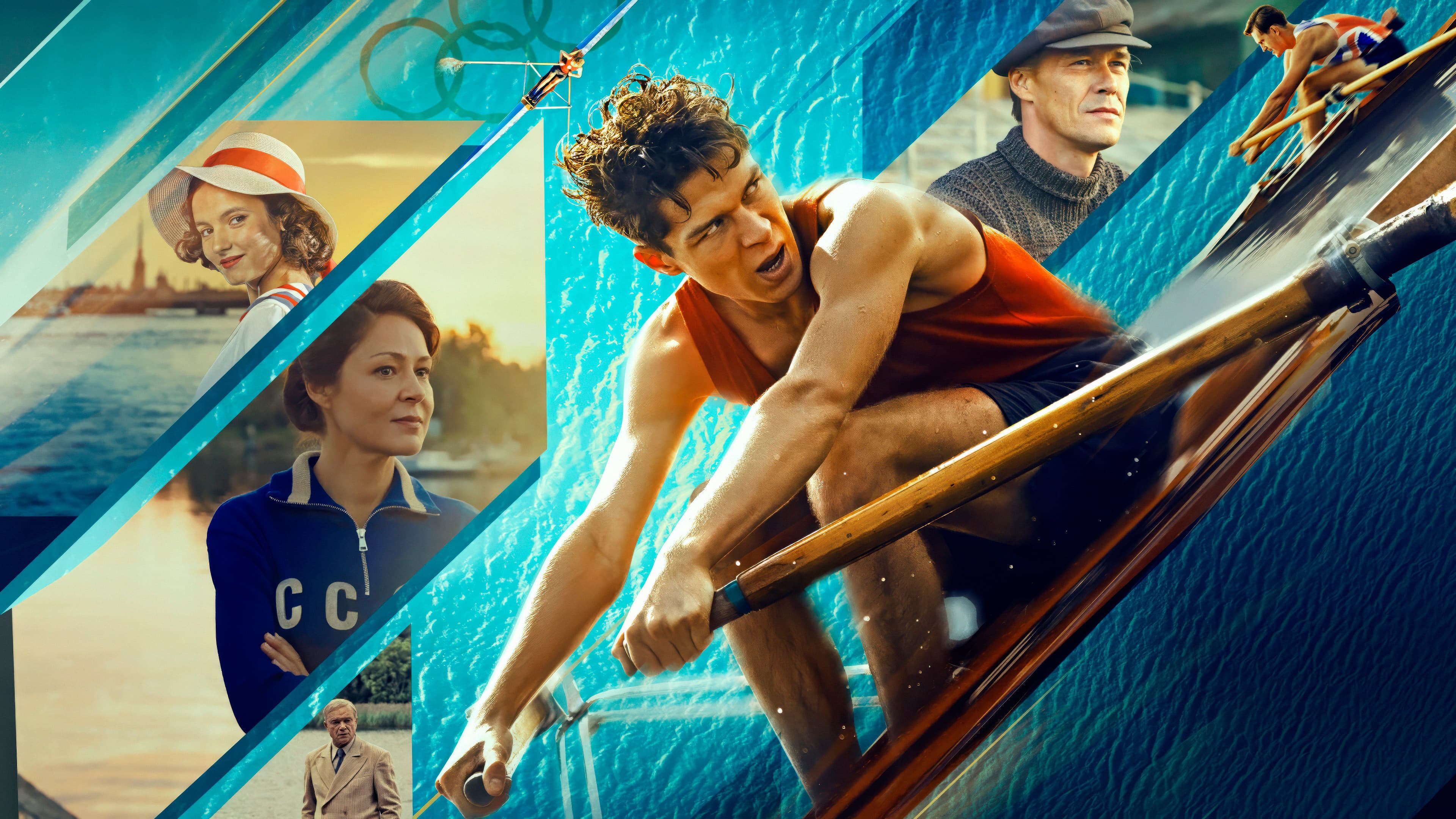 Poster backdrop for Rowing for Gold