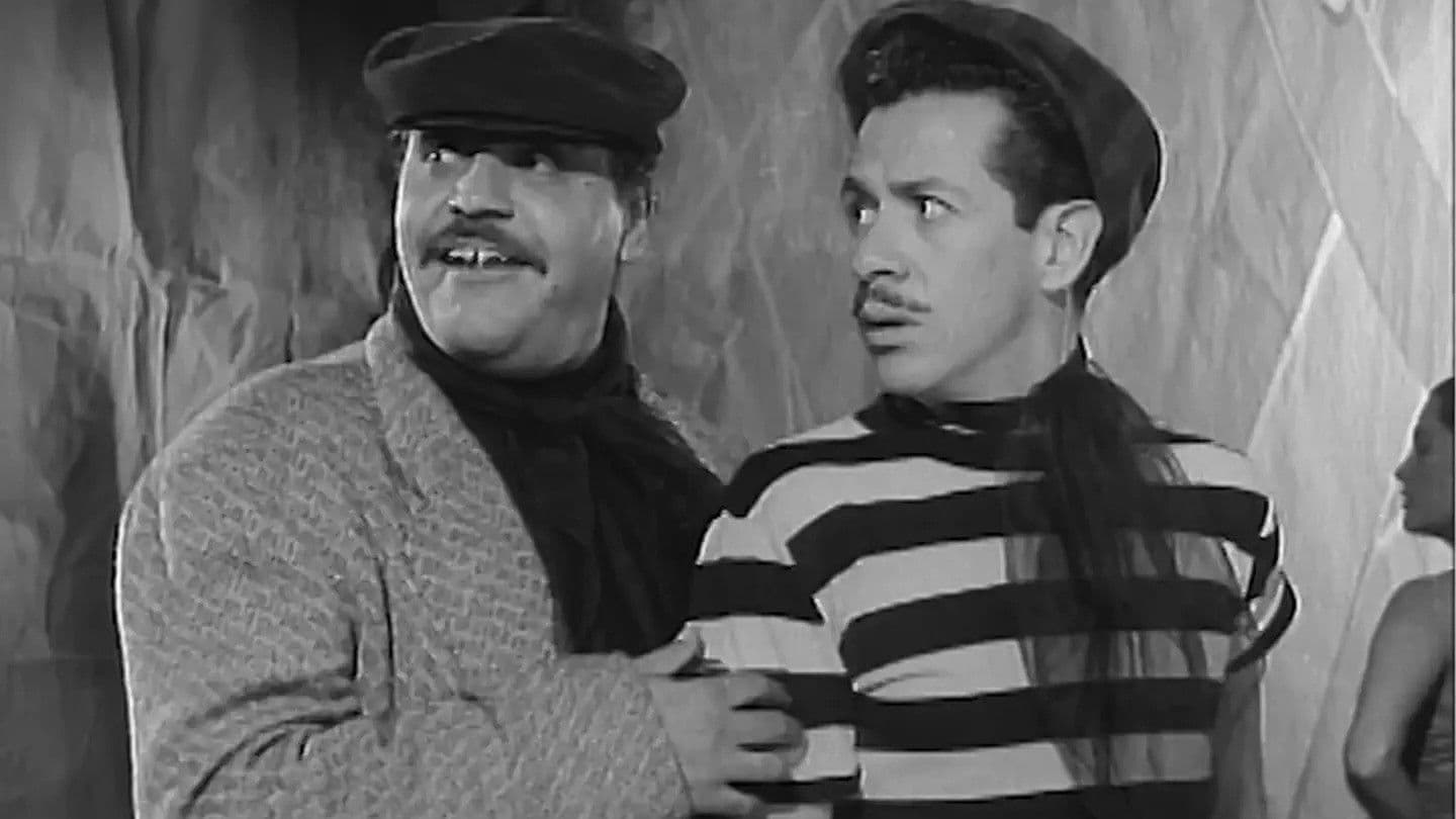 Poster backdrop for Dos locos en escena