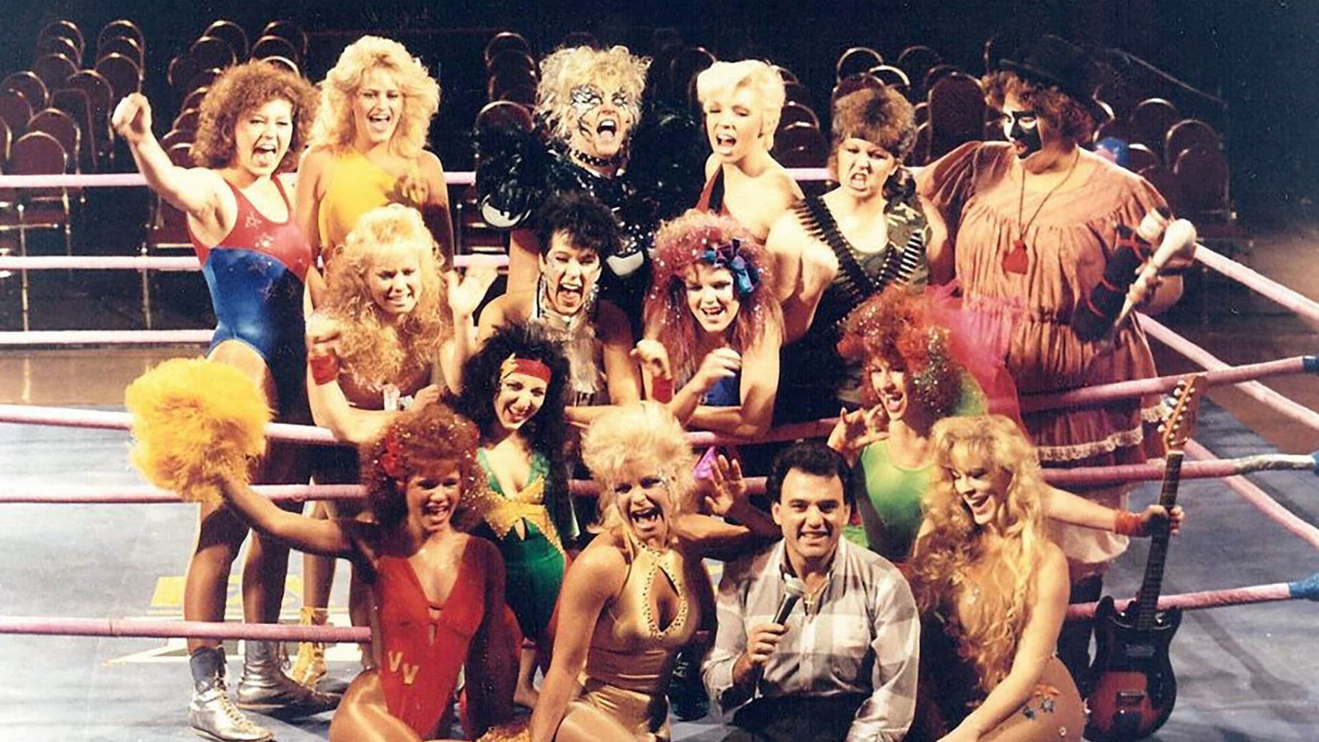 Poster backdrop for GLOW: The Story of The Gorgeous Ladies of Wrestling