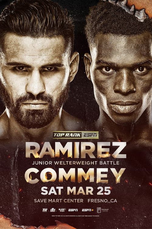 Poster for Jose Ramirez vs. Richard Commey