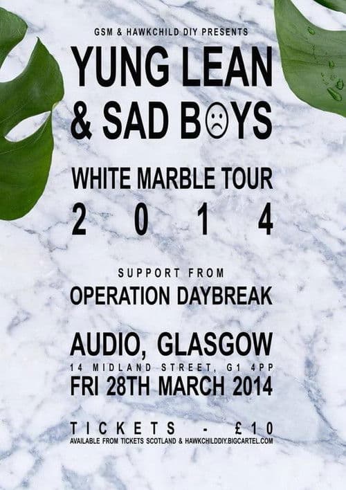 Poster for Sadboys: White Marble Tour 2014