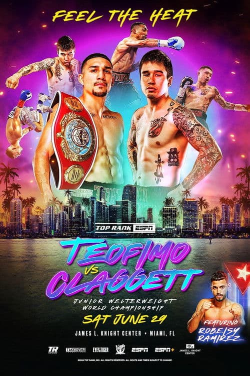 Poster for Teofimo Lopez vs. Steve Claggett