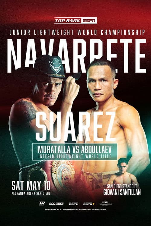 Poster for Emanuel Navarrete vs. Charly Suarez